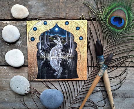 Forest Pool Greetings Card