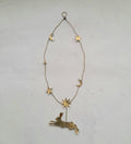 Handmade Brass Hanging Decoration - Hare