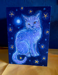 The Celestial Cat Greetings Card