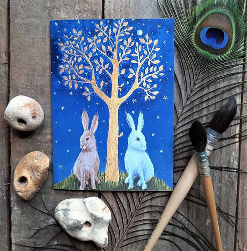 Golden Dreams Greetings Card