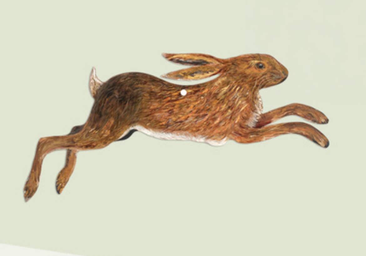 A big hare birch plywood decoration 