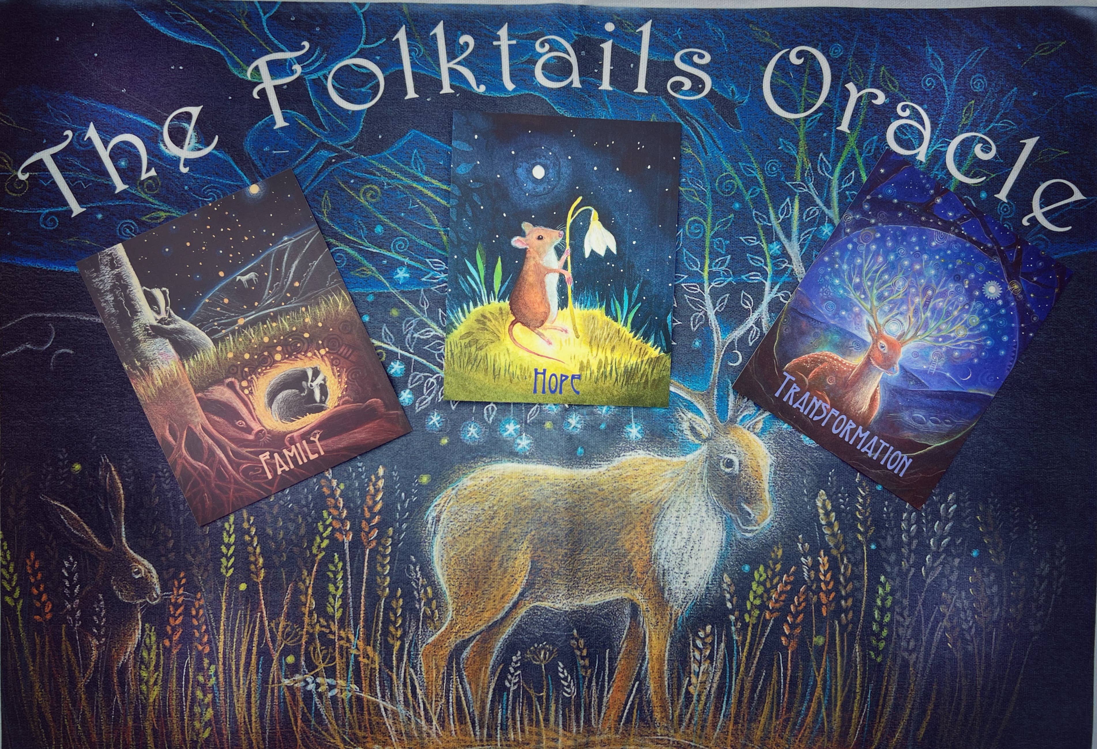 The Folktails Oracle deck, special black box edition: With reading cloth