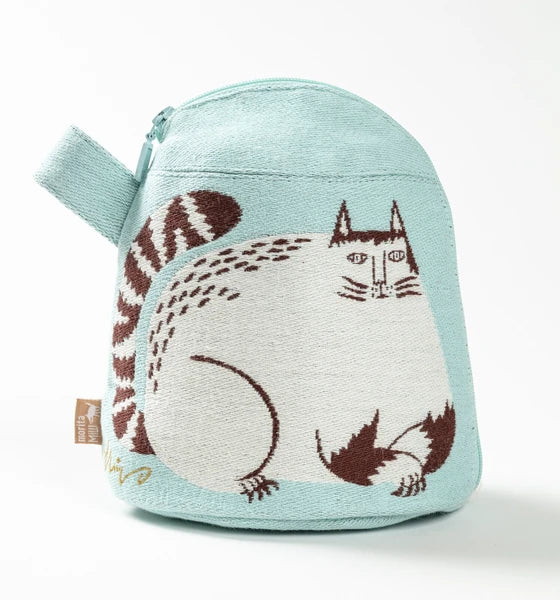 Japanese Cotton Pouch - Cat Design