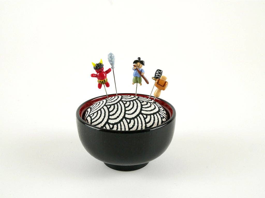 Issun-bōshi Sewing Pin Cushion and Pins by Hiro: Issunboshi