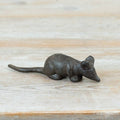 Cast Iron Brown Deco mouse, 12cm
