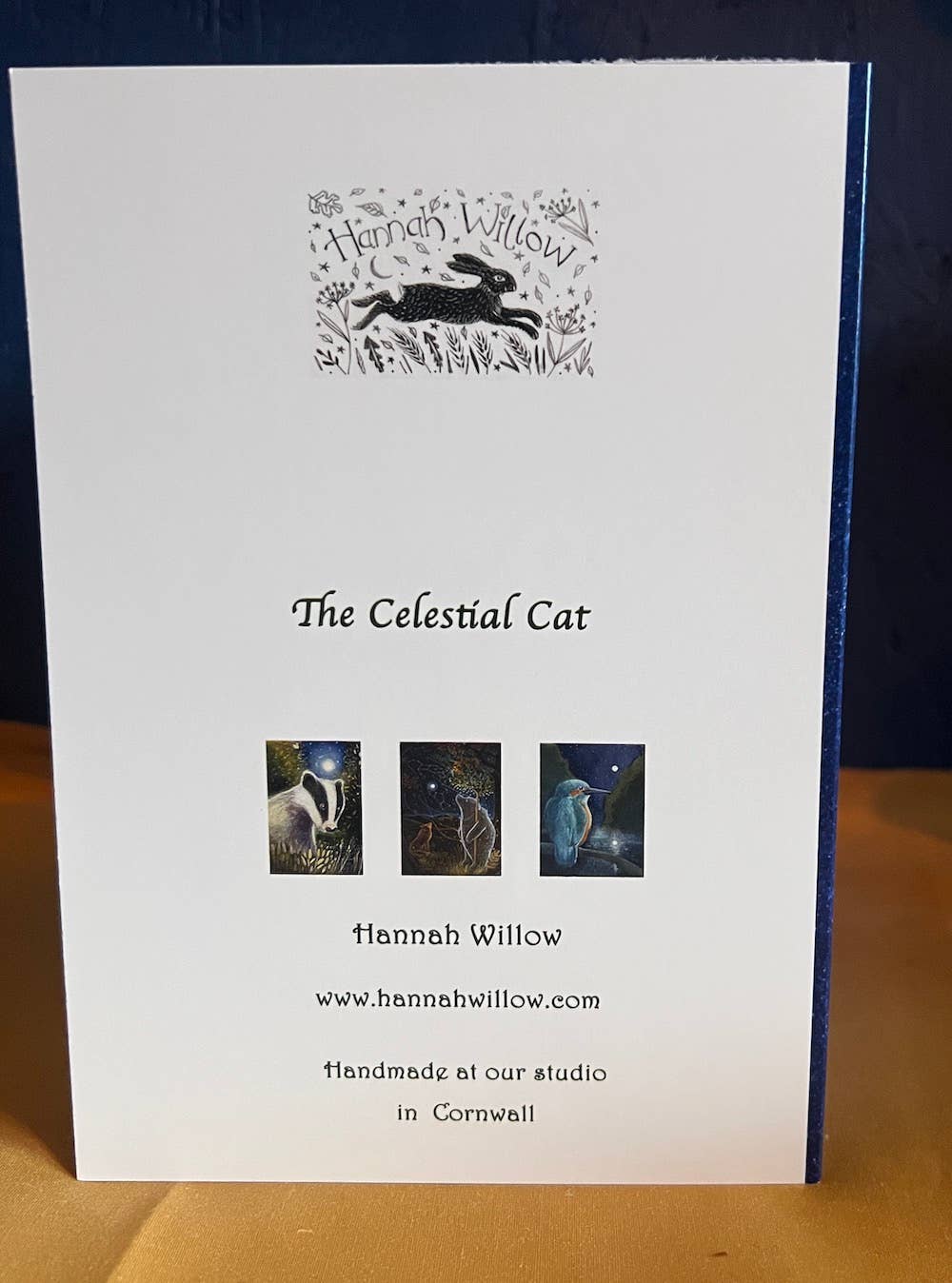 The Celestial Cat Greetings Card