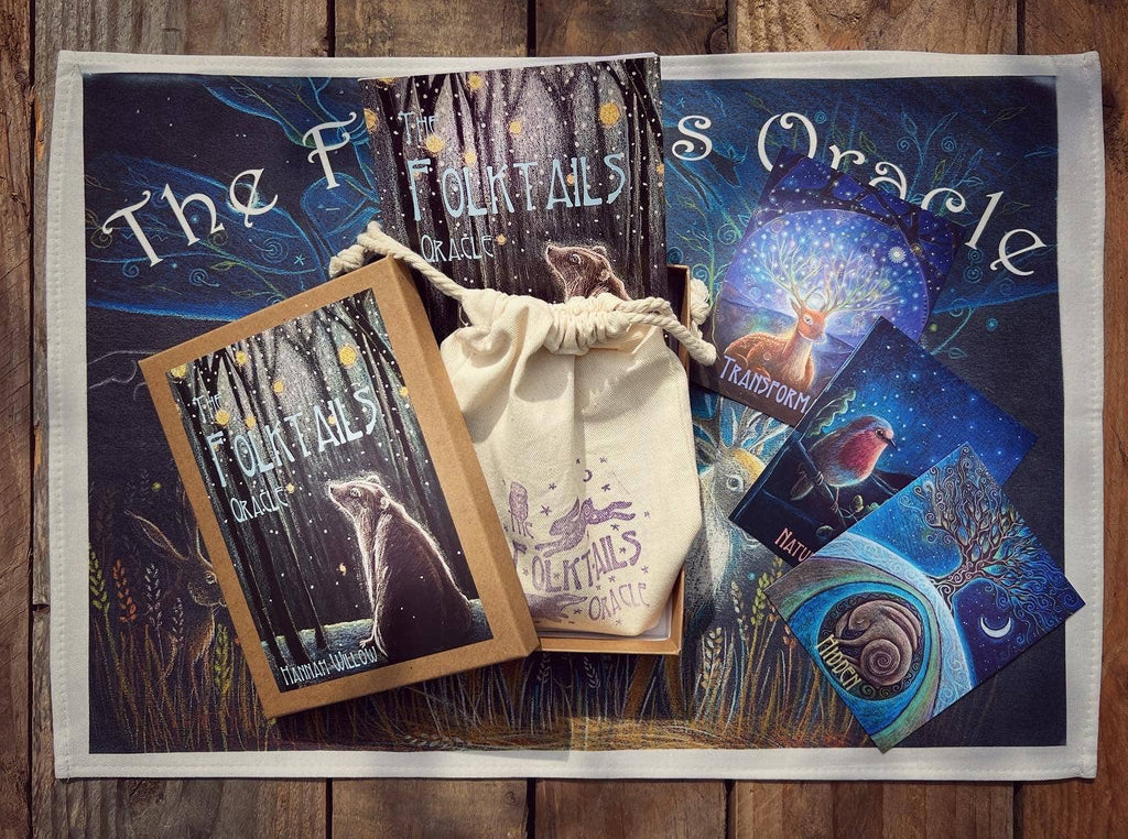 The Folktails Oracle deck, special black box edition: With reading cloth