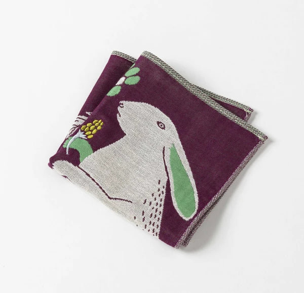 Japanese Cotton Handkerchief - Hare Design