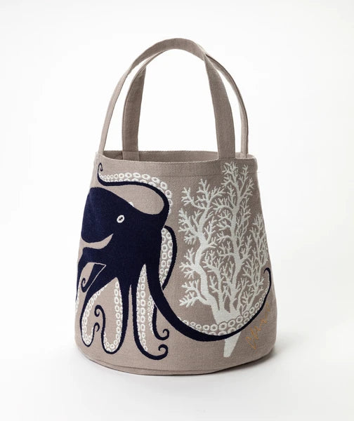 Morita MiW Octopus Tote Bag - Beige