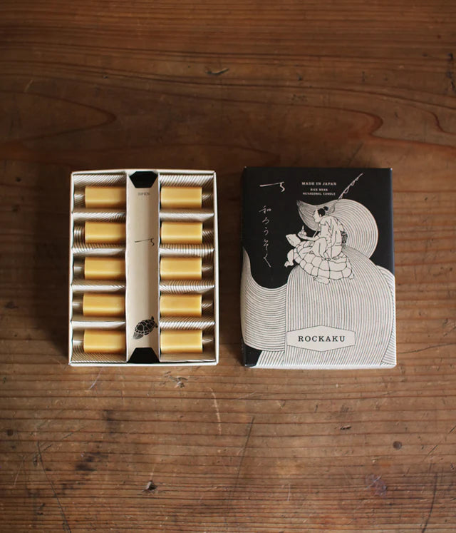 Rokaku Rice Candles | 10-Piece Set